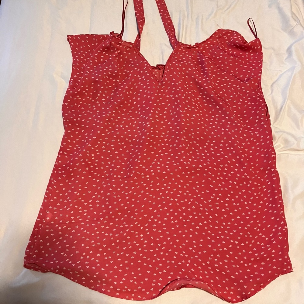 Lauren Conrad top. It ties in the back (neck area) really cute
